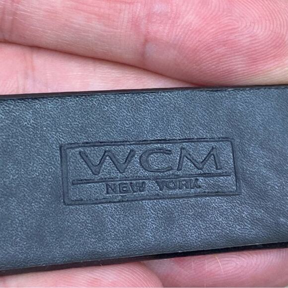 WCM Italian Leather Calf Hair Belt Size S Brown Tan Fits 27”-31” Waist